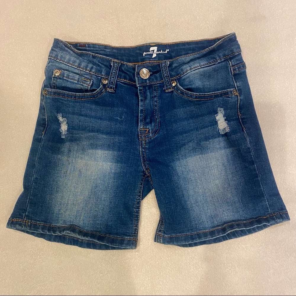 Girl’s 7 for all Mankind Jean Shorts Sz 12